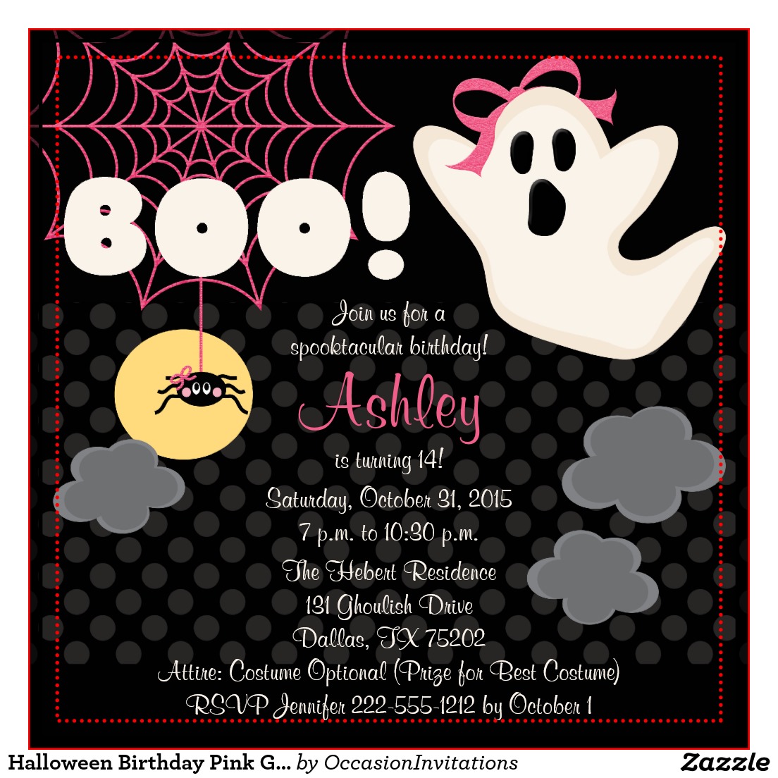 Halloween Themed Birthday Party Invitations | Dolanpedia