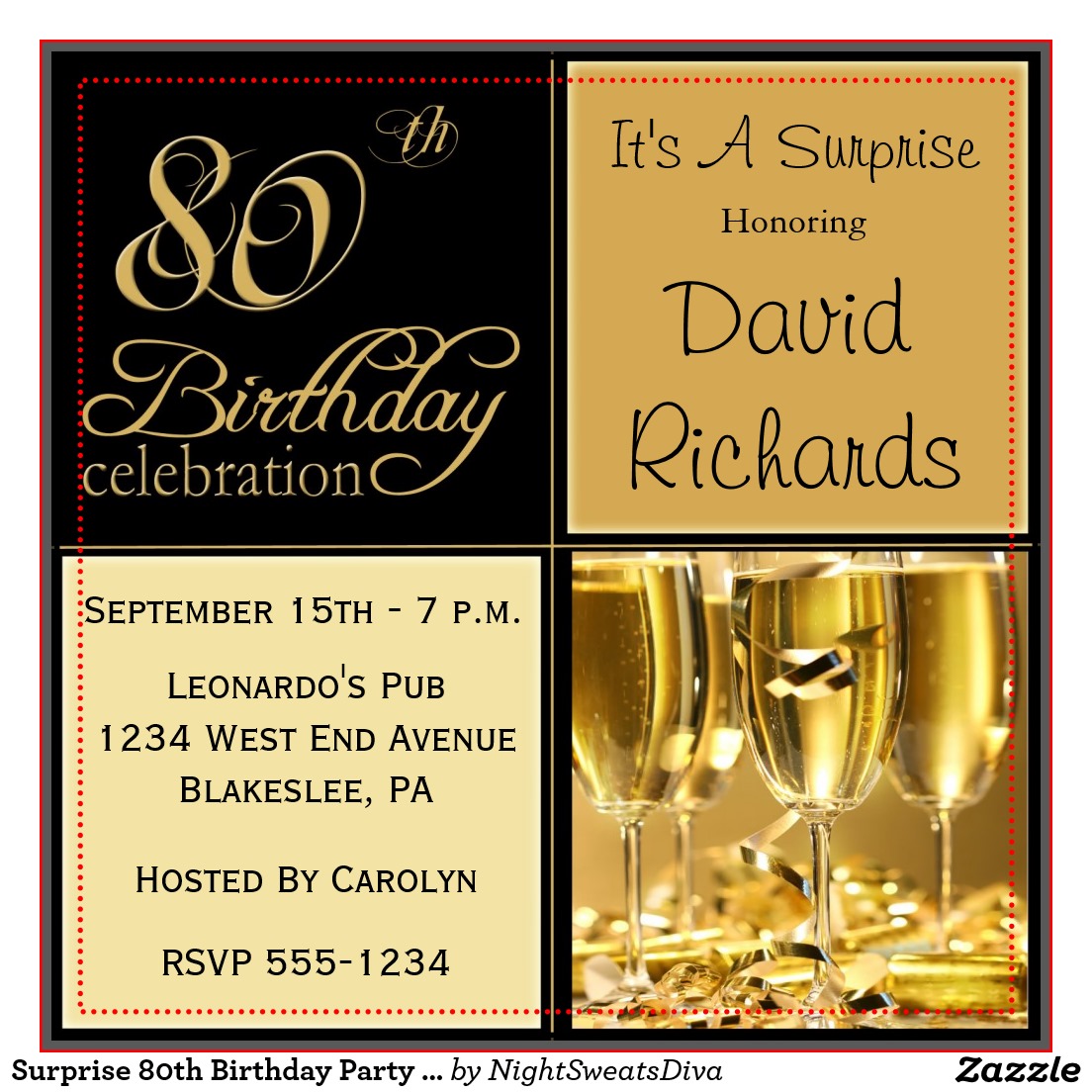 Surprise 80th Birthday Party Invitations DolanPedia Invitations Ideas