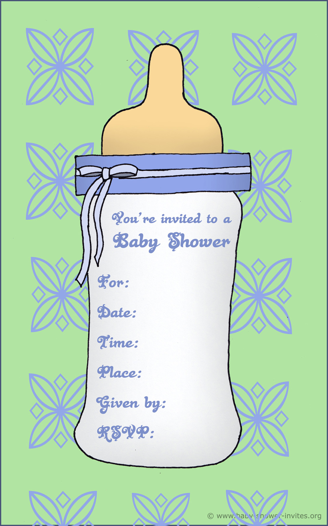 Free Printable Baby Boy Template For