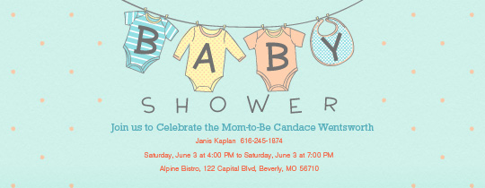 evite baby shower wording