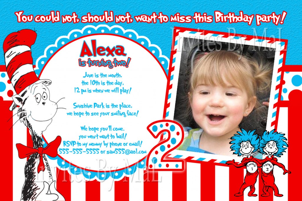 Cat In The Hat Birthday Invitations | Dolanpedia