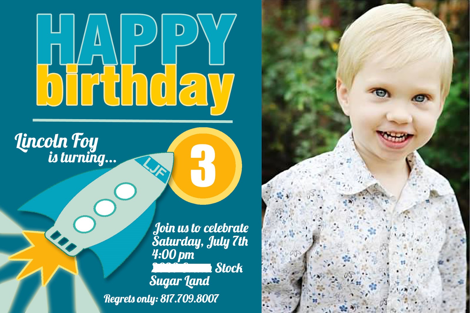 3rd Birthday Party Invitation Wording DolanPedia Invitations Template