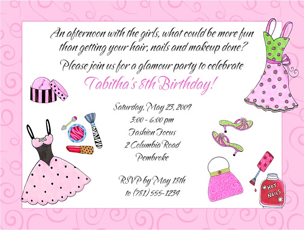 Dress Up Birthday Party Invitations Dolanpedia