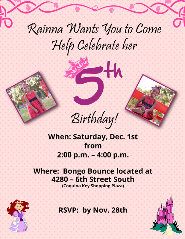 5 Year Old Birthday Invitations 5