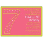 7th Birthday Party Invitation Wording | Dolanpedia
