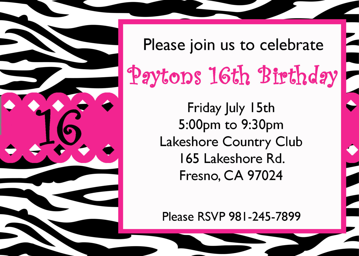 Free Printable Sweet 16 Birthday Invitations DolanPedia Invitations 