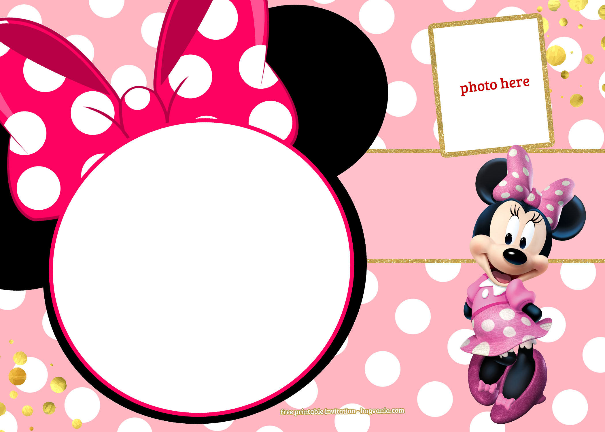 FREE Minnie Mouse Invitation Template Dolanpedia