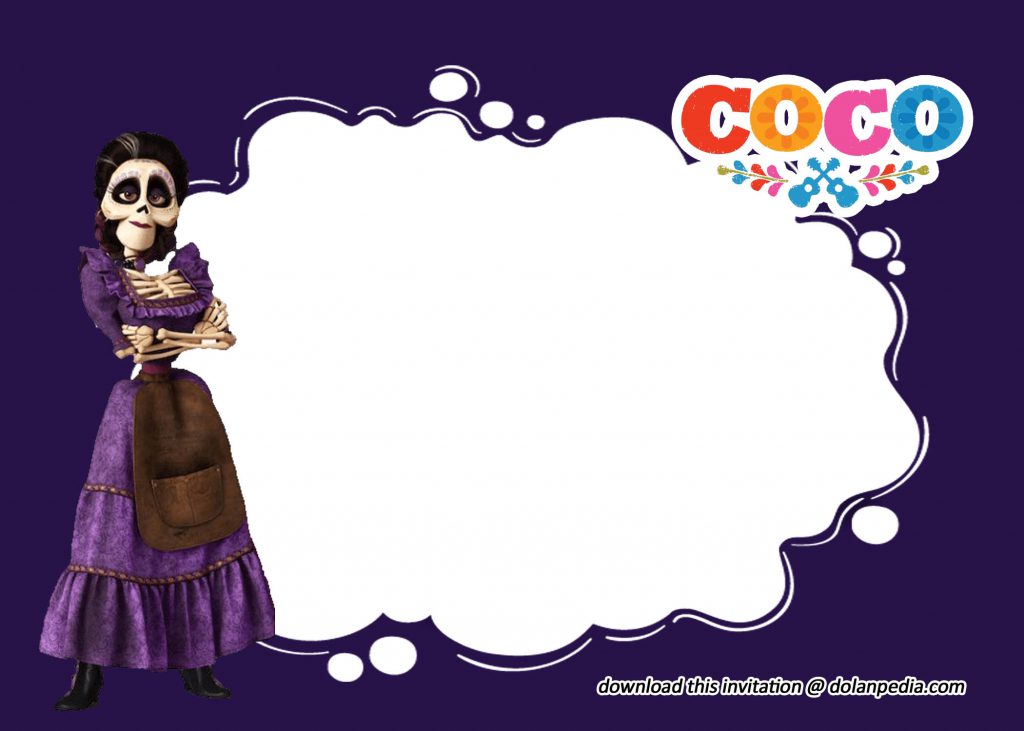 Free Printable Disney Coco Invitation Templates Dolanpedia