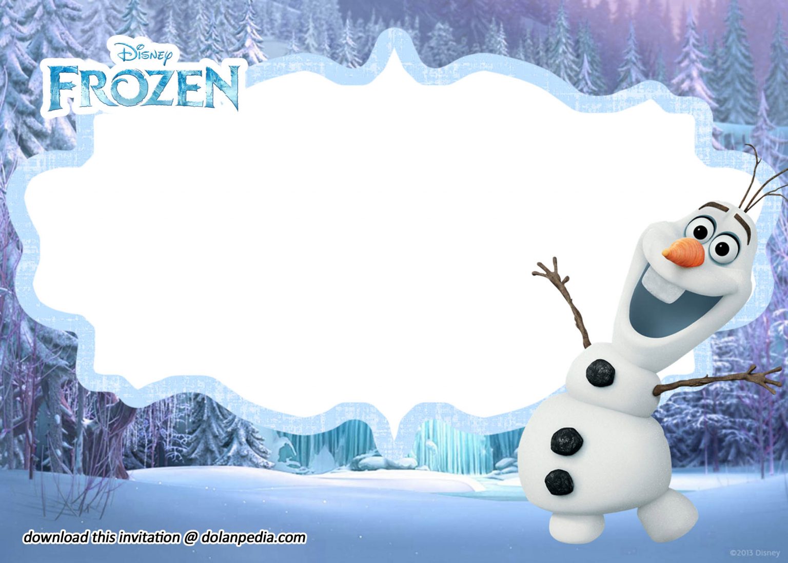 Free Printable Disney Frozen Invitation Templates | Dolanpedia