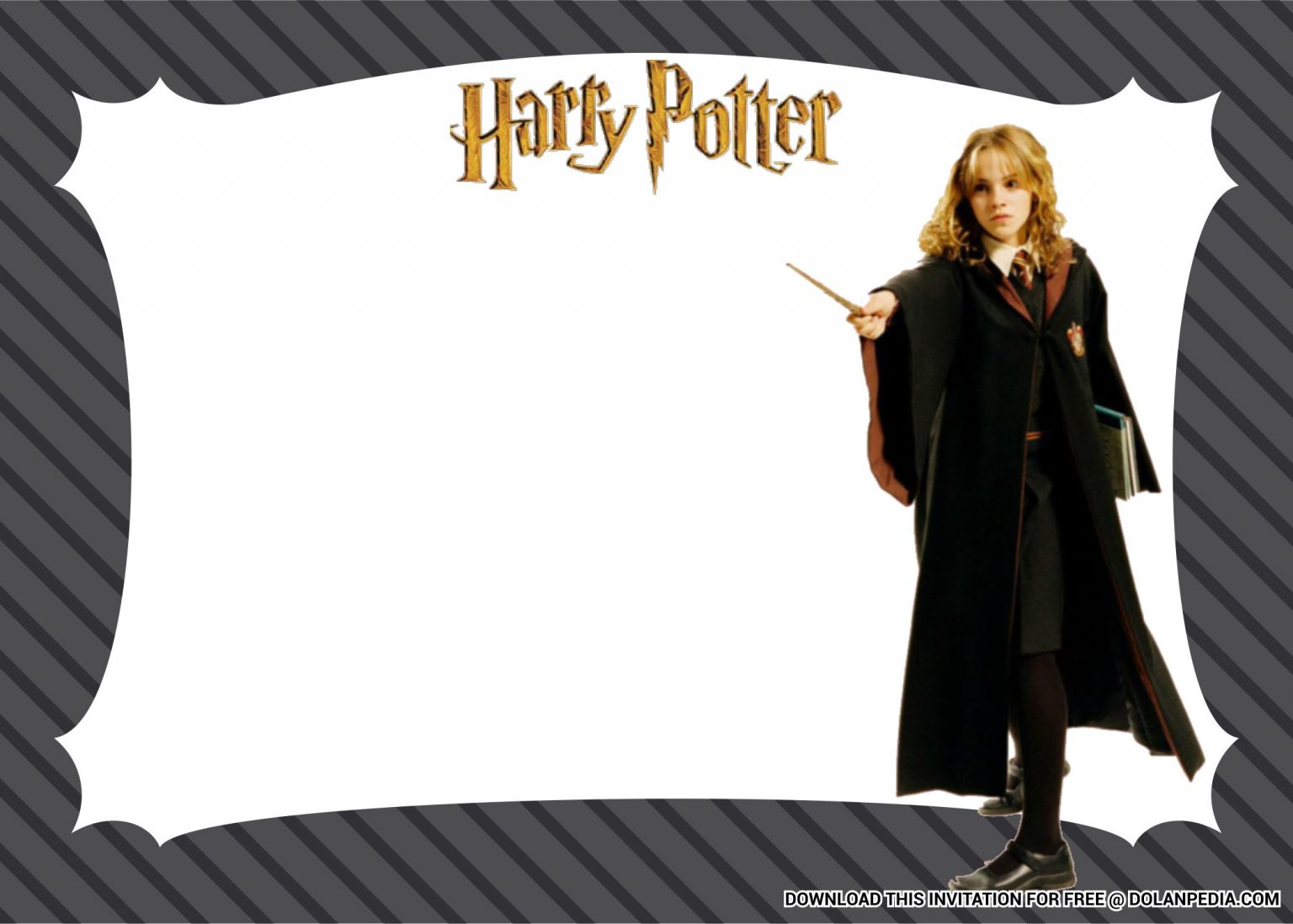 harry_potter_free_invitation_template_hermione_magic | Dolanpedia ...