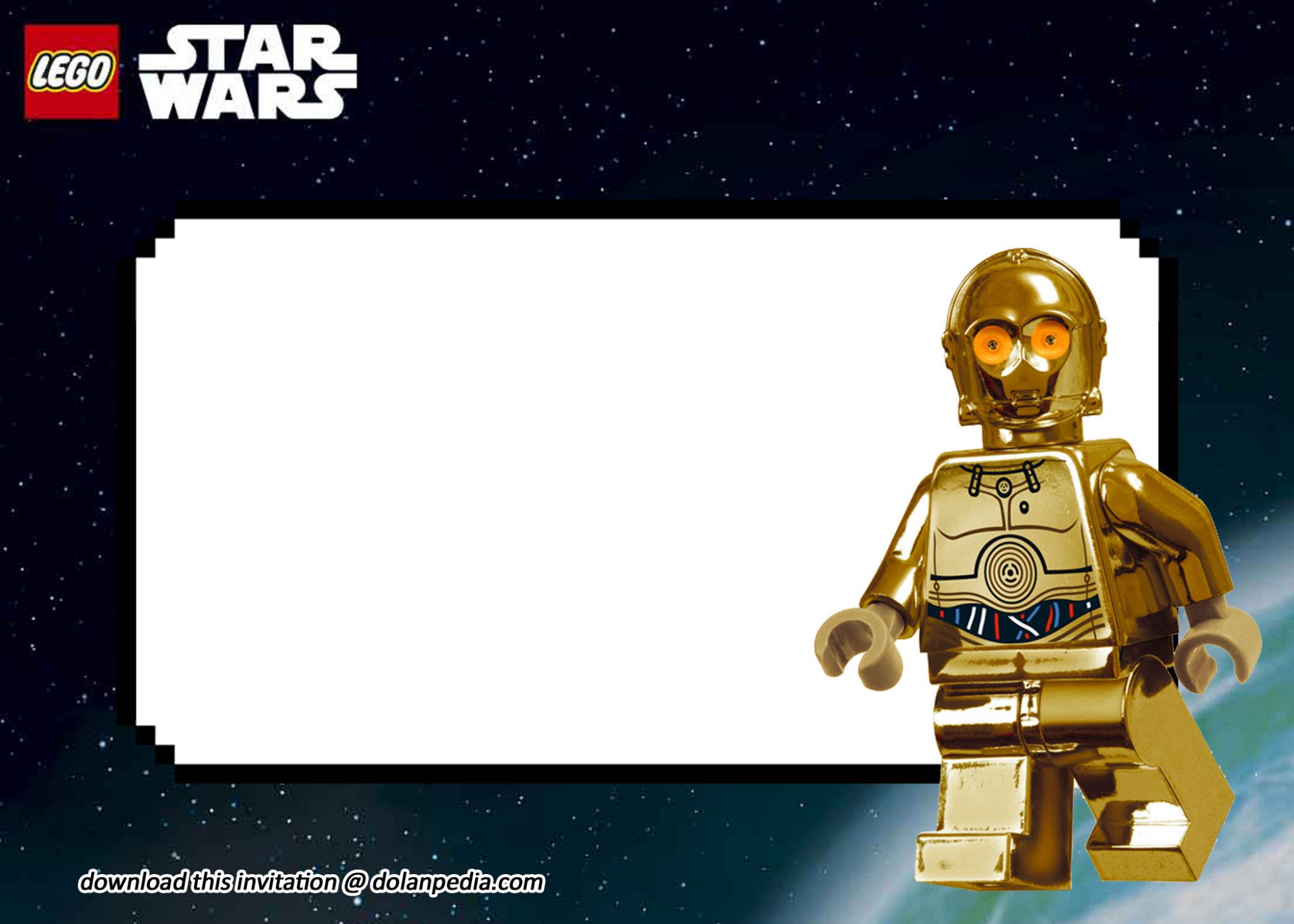 Free Printable Lego Star Wars Invitation Templates Dolanpedia