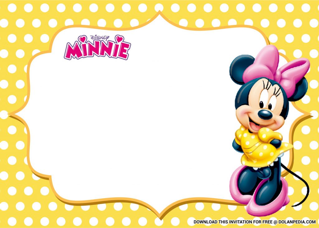  FREE Printable Adorable Minnie  Mouse  Baby Shower 