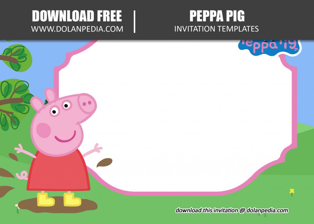 Free Editable Peppa Pig Invitation Templates | Dolanpedia