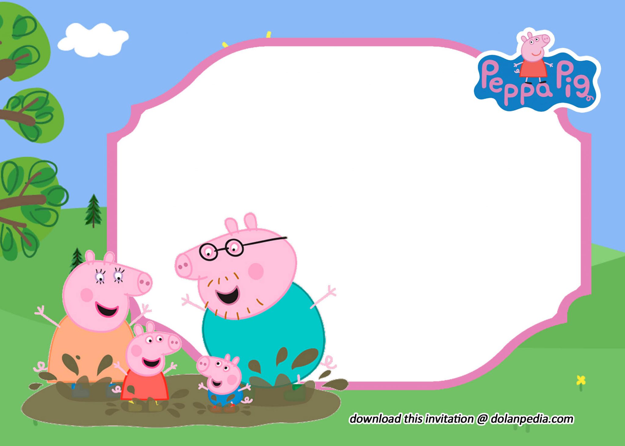 Free Editable Peppa Pig Invitation Templates | Dolanpedia