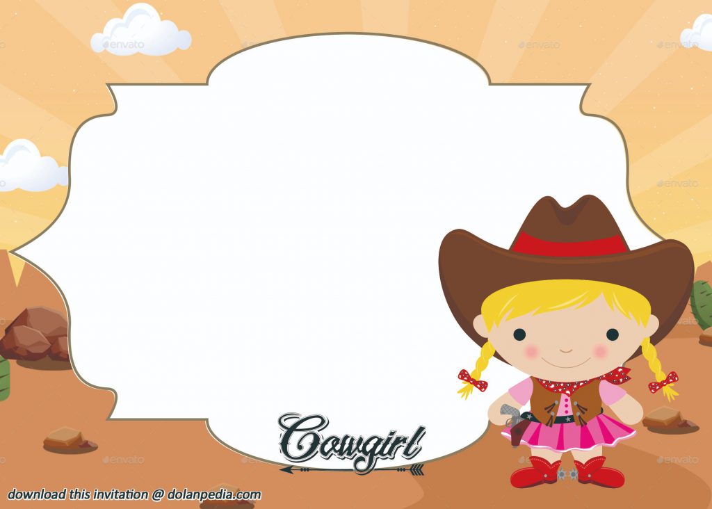 Free Printable Cowgirl Invitation Template | Dolanpedia