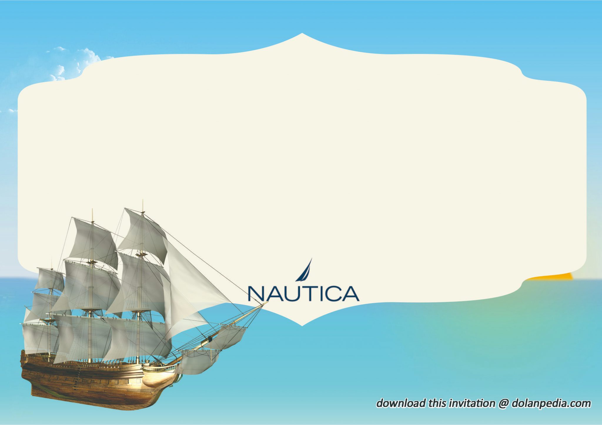 Free Printable Nautical Birthday Invitation Template | Dolanpedia