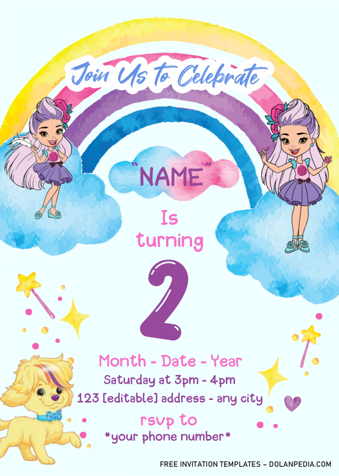 Sunny Day Birthday Invitation Templates – Editable .Docx | Dolanpedia