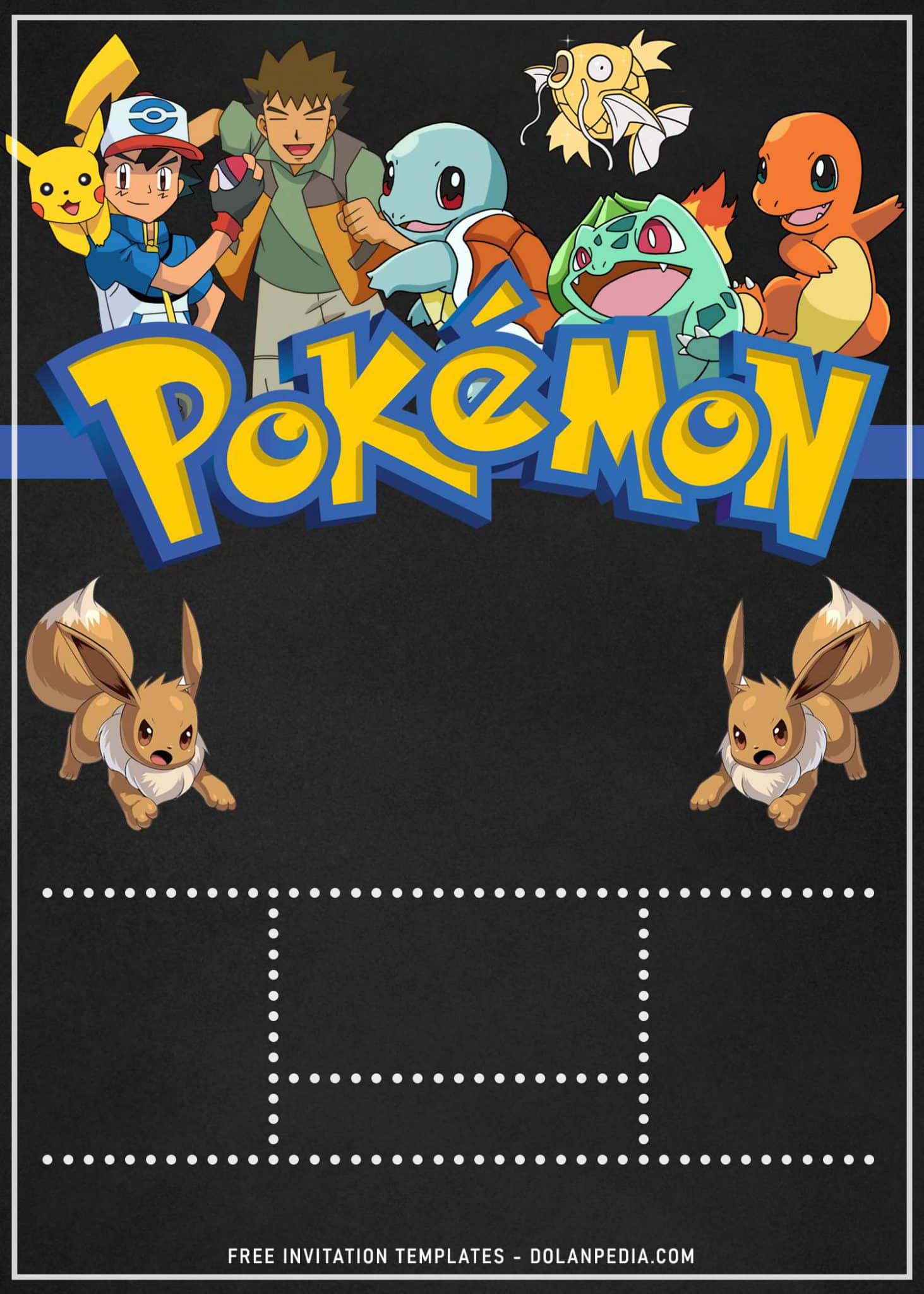 11+ Pokemon Birthday Invitation Templates For Your Kid’s Birthday Bash