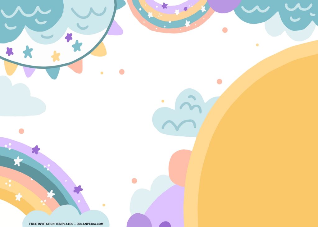 7+ Festive Rainbow Birthday Invitation Templates | Dolanpedia