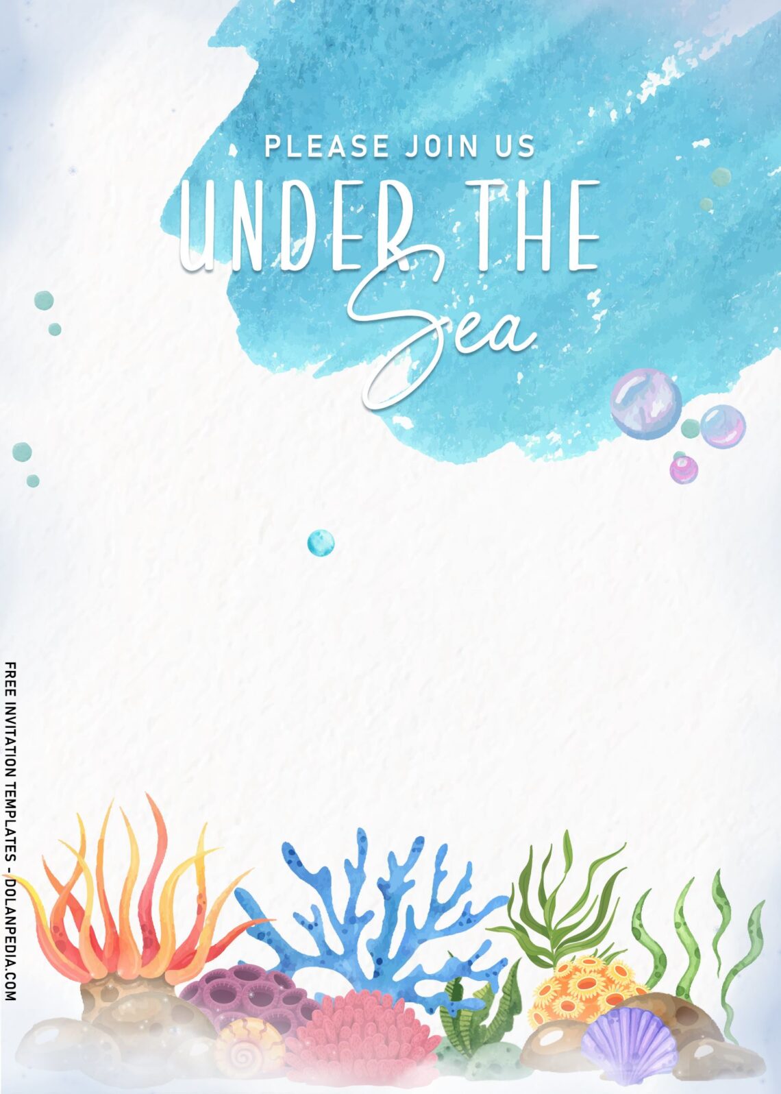 7+ Under The Sea Birthday Invitation Templates For Kids Dolanpedia