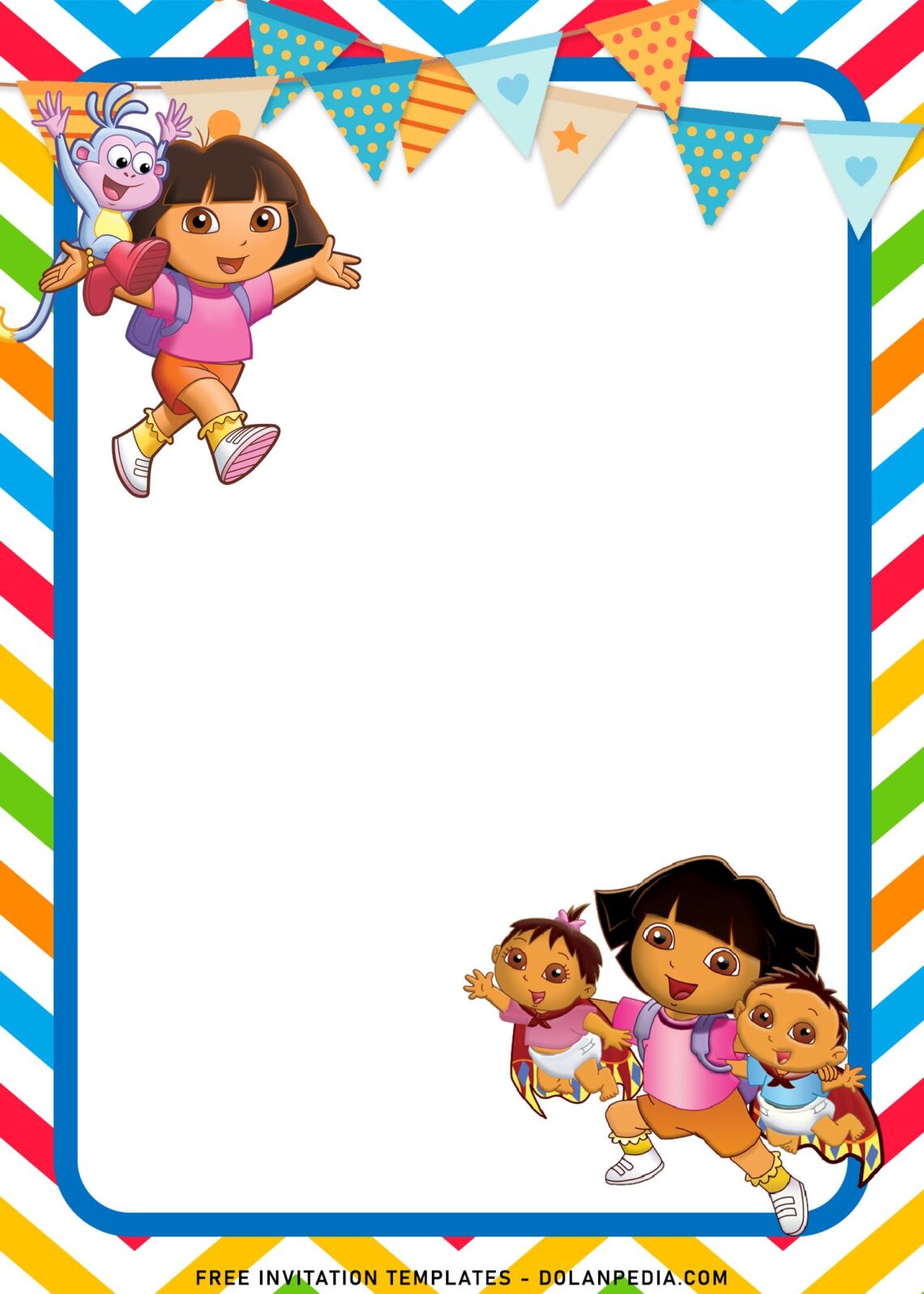 8+ Dora The Explorer Birthday Invitation Templates For Your Kid’s ...
