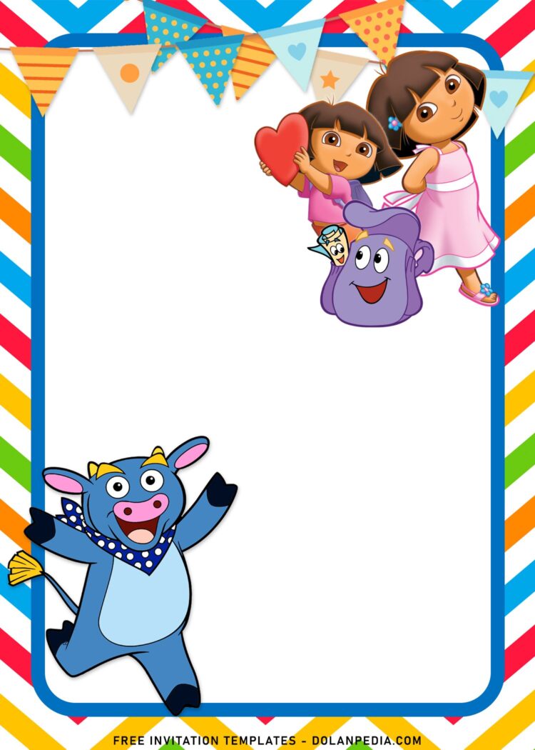 8+ Dora The Explorer Birthday Invitation Templates For Your Kid’s ...