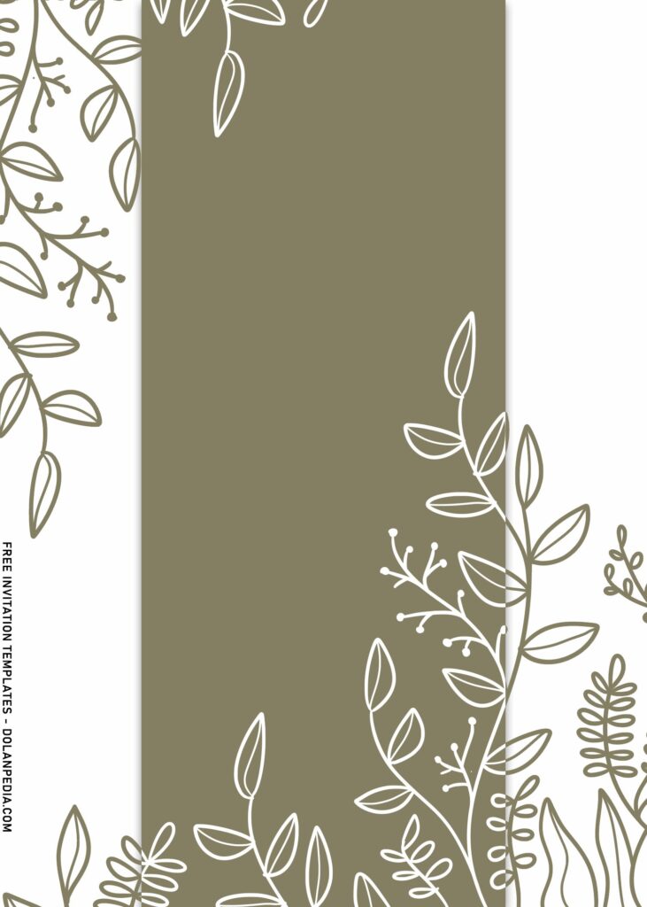 10+ Wildflower Greenery Birthday Invitation Templates with eucalytpus