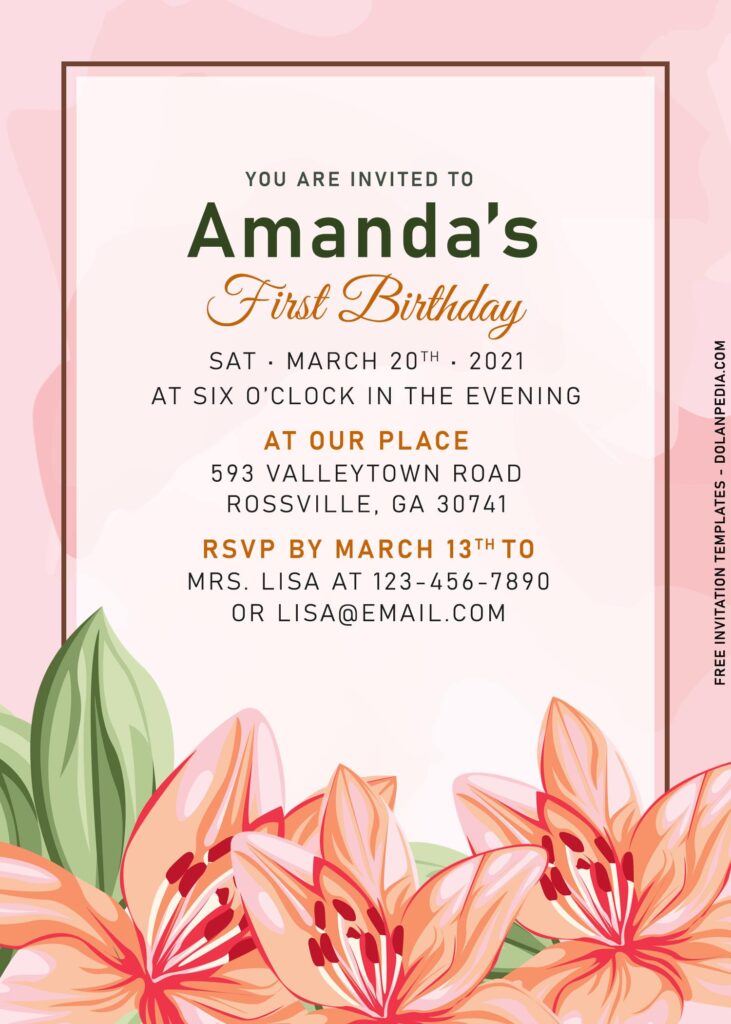 11+ Enchanting Powder Pastel Floral Invitation Templates