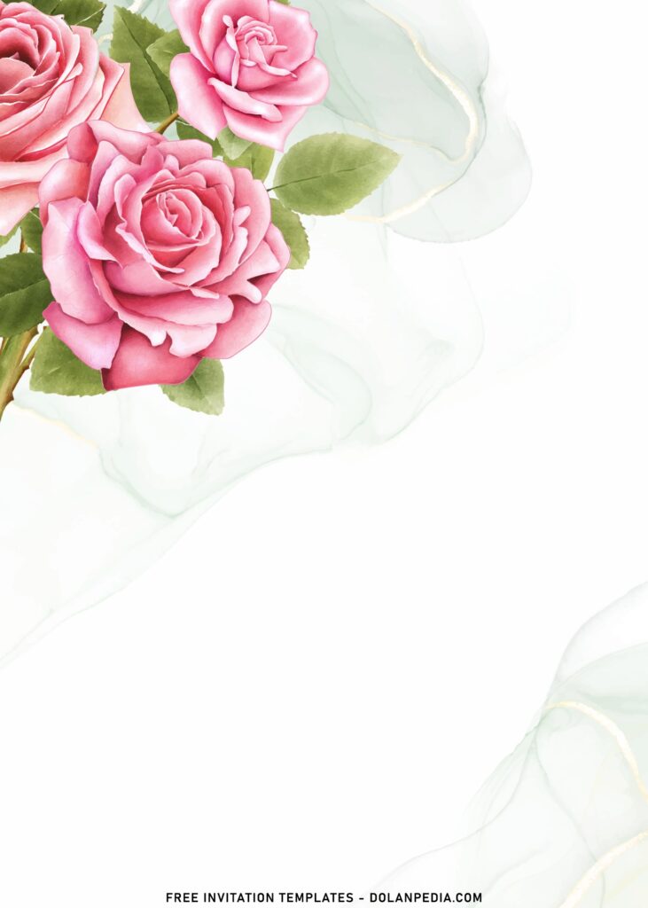 11+ Watercolor Secret Garden Birthday Invitation Templates with beautiful Garden Roses