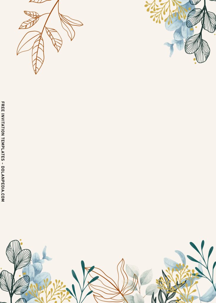 7+ Best Floral And Vines Birthday Invitation Templates For 2021 with eucalyptus