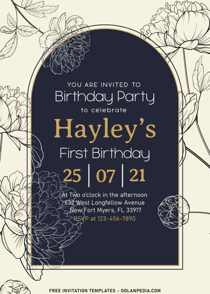 8+ Floral Edge Spring Birthday Invitation Templates