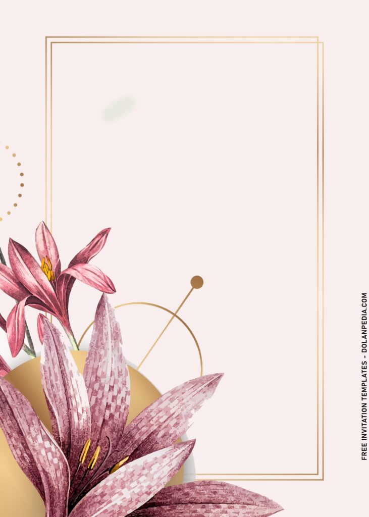 9+ Vintage Amaryllis Birthday Invitation Templates with gorgeous watercolor amaryllis lily
