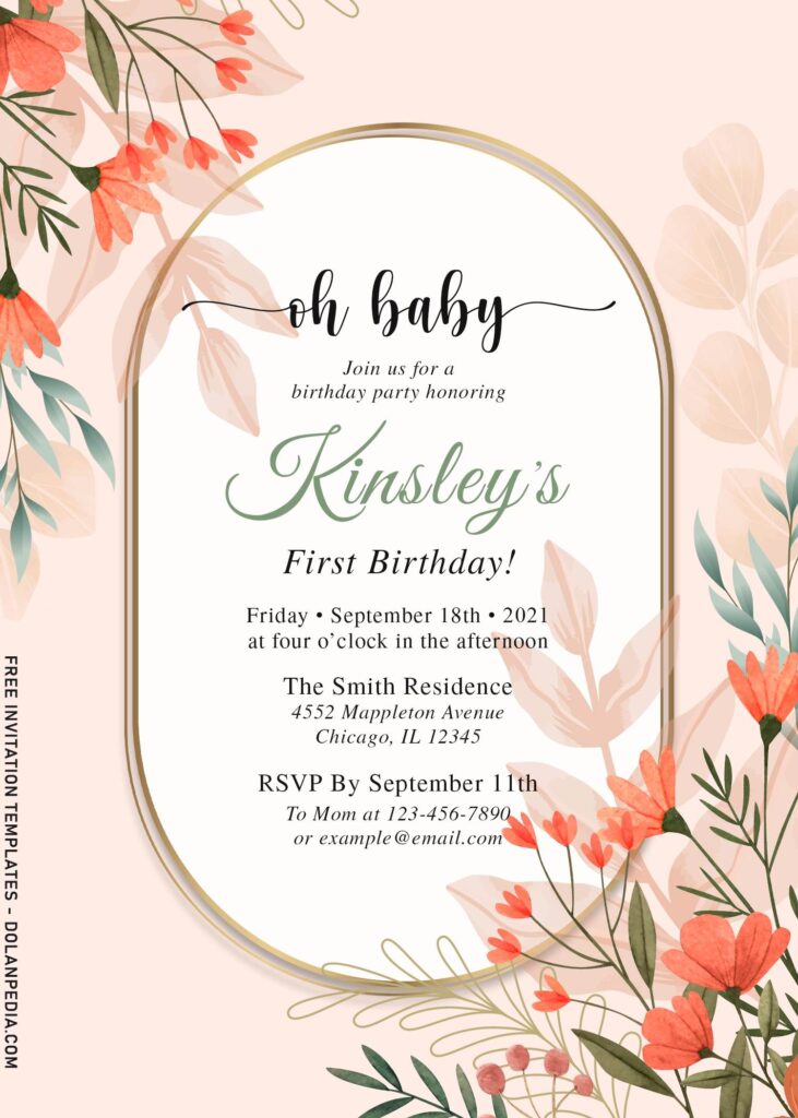 9+ Picturesque Floral Bouquet Themed Birthday Invitation Templates