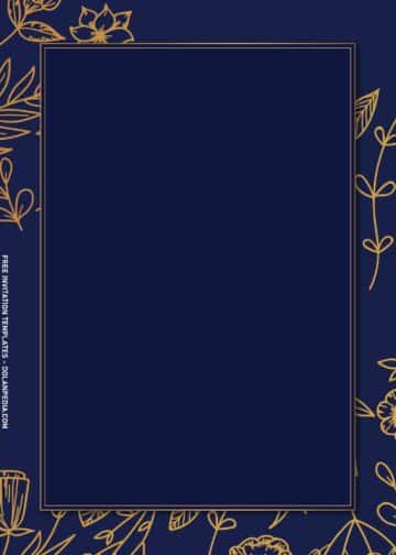 9+ Elegant Navy And Gold Luxury Birthday Invitation Templates | Dolanpedia