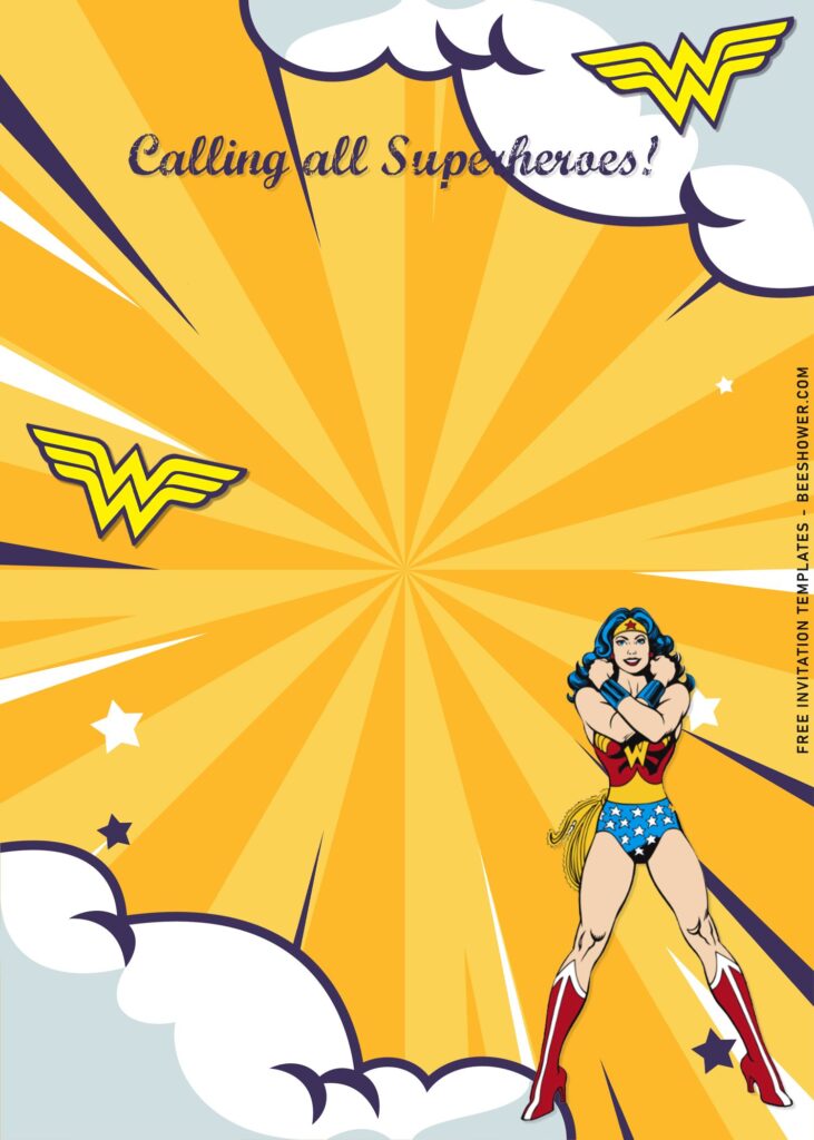 9+ Cute DC Superhero Girls Birthday Invitation Templates with 