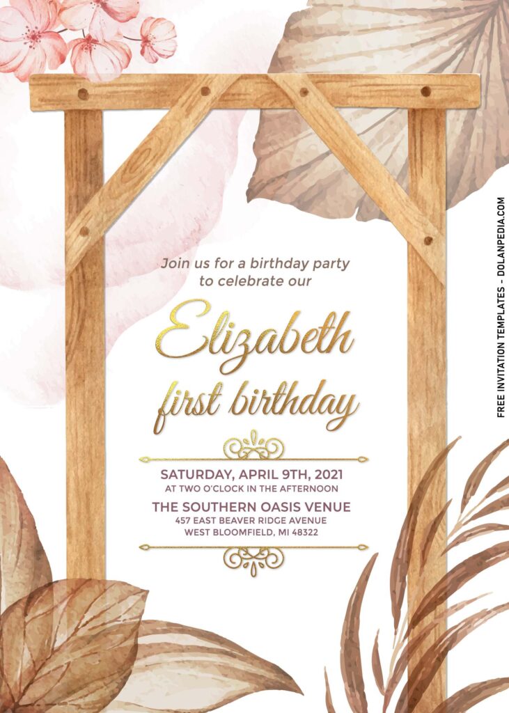 7+ Gorgeous Greenery Canopy Invitation Templates For Various Occasions